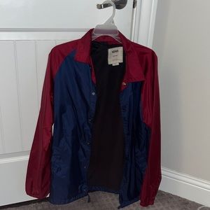 Vans button up Jacket size medium fits big